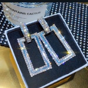 925 sterling silver geometric dangle  earrings absolutely gorgeous